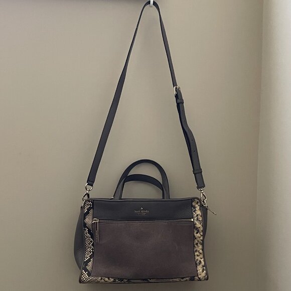 Kate Spade leather-suede satchel - Picture 6 of 6
